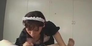 Wild Japanese Maid give the hottest fellatio ever (uncensored)