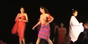 Indian women dancing bare in public