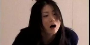 Insane wifey haruka okoshi boinking herself with fake penis