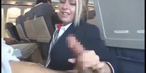American stewardess handjob part 6