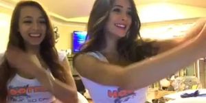2 Sexy Hooters Waitress Dancing