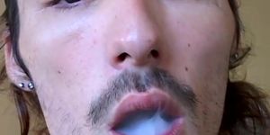 BOYS-SMOKING - Hung Ian Madrox and Dustin Kilimin smoke cigars and jerk off