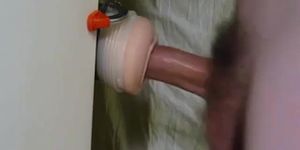 Fleshlight fuck with twitching orgasm