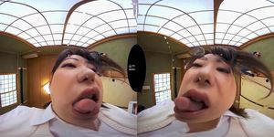 [VR] Japanese Girl Face Licking #2