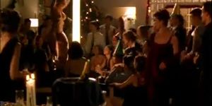 Stripper at a holiday party
