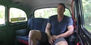 FAKEHUB - Busty cabdriver MILF fucked outdoor in the car by customer