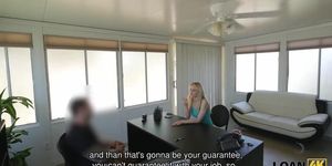 Loan4K. Hot Blonde Allie Rae Gladly Gives Her Sissy To Loan Agent (Alli Rae)