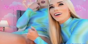 Blonde Shemales Show How To Gently Suck Dick