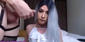 Beautiful Trans Sucking Tranny Gf On Webcam