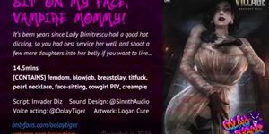 Lady Dimitrescu - Sit on my face, Vampire Mommy! (18 EroAudio)