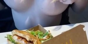 Flashing at mc donald's