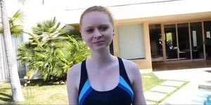CFNMTeens - Pale Redhead Fucked By The Swimming Coach