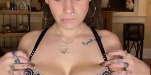 Hot big boobs slut masturbating