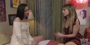 Georgia Jones and Kristen Scott trying lesbian sex - Girlfriends Films