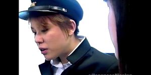 Lesbian police officer interrogates student
