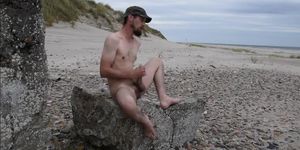 cum on the beach