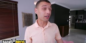 BANGBROS - Skylar Vox Bosses Her Step Brother Around While The Parents Are Away And He Don&#'t Like It (Dylann Vox)