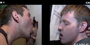 Going for gay cock in a gloryhole