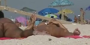 An extremely alluring nude beach voyeur vid