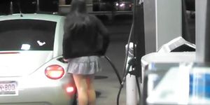 Luxurious girl on the gas station (Brand New)
