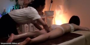 Oriental massage with beautiful teen