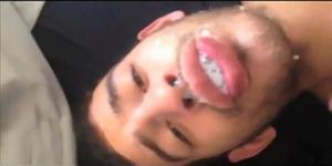 Arab Boy take the full load of daddys cum