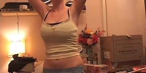 Girl dancing naked with big boobs 5