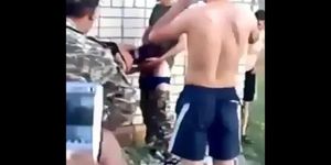 Real Ukrainian Soldiers Got Busted Fucking a Chubby Local Village Hooker Outdoor By Their Commander