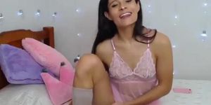 Horny Shemale Girl Stroking