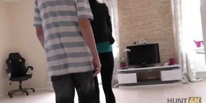 HUNT4K. Young couple need money but the slut isn't against fucking
