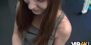 VIP4k. Magnificent young girl loves just sports&comma; money&comma; and sex