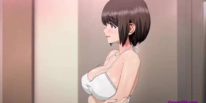 Hot Brunette Big Boobs Screw In Bathroom [Huge Cum] - Full On Hentaipp.Com