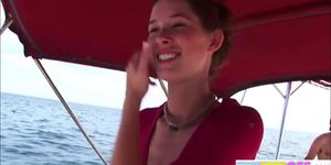 PREMIUMGFS - BrookeSkype Lesbian kissing nude Boat Vacation