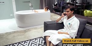 Porncurry - Indian Sex Scandal Desi Boy in Bath Tub with young Japanese girl