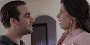 Adorable mature woman in heels bangs rough with a young guy (India Summer)