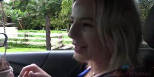 ATK Girlfriends - Bella Rose lets you finger her in the car POV style