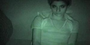 Sexy slut getting fucked in night vision