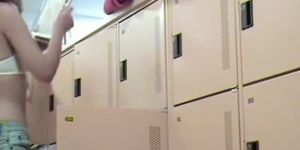 Changing room camera is spying the gorgeous nude Asian
