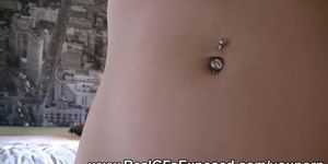 Busty gf in pussy close up masturbation