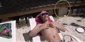 Naked Sunbathing at Florida Beach House Part 1