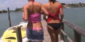 College Girls Naked Boating and Beach Part 2