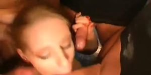 Blonde Chick Sucking, Fucking and Swallowing!
