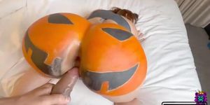 This is how you Raw Anal Fuck a Huge Ass Halloween Pumpkin (Hatsumi Kudo)
