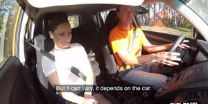 FAKEHUB - Tattooed car driver POV fucked in car by personal instructor