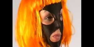 Crazyspandexgirl Ana in black nylon