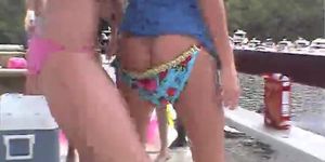Crazy Naked Party Girls on a Boat Pt 1