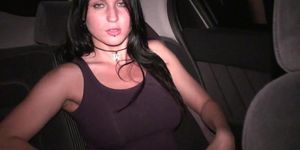 Busty teen interview for PUBLIC orgy Ptart 1