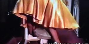 Gold Satin Skirt Wife Dominated by Pervy Husband 2