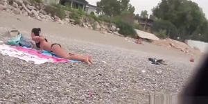 Big Ass Thong Bikini Beach teen Voyeur SPycam Hidden Cam