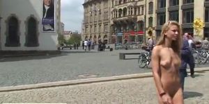Celine - Cute Girl Has Fun In Public Streets